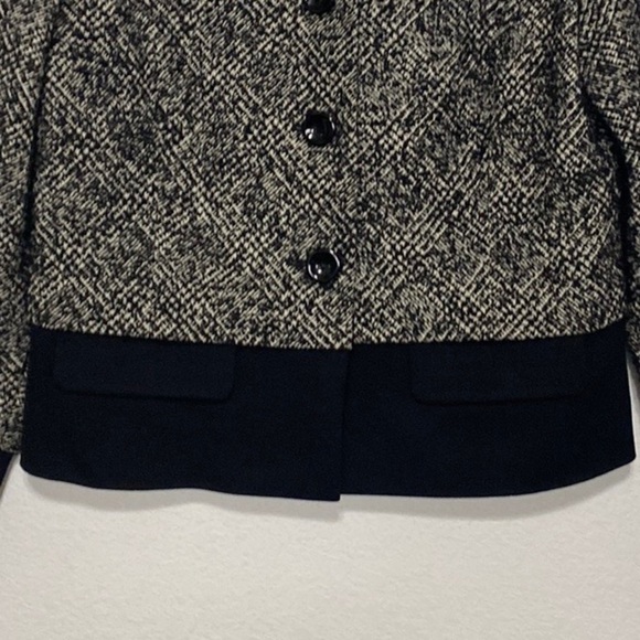 Classiques Entier Wool Blend Cambon Tweed Womens Ponte Hem Jacket Blazer Size M - Picture 5 of 13